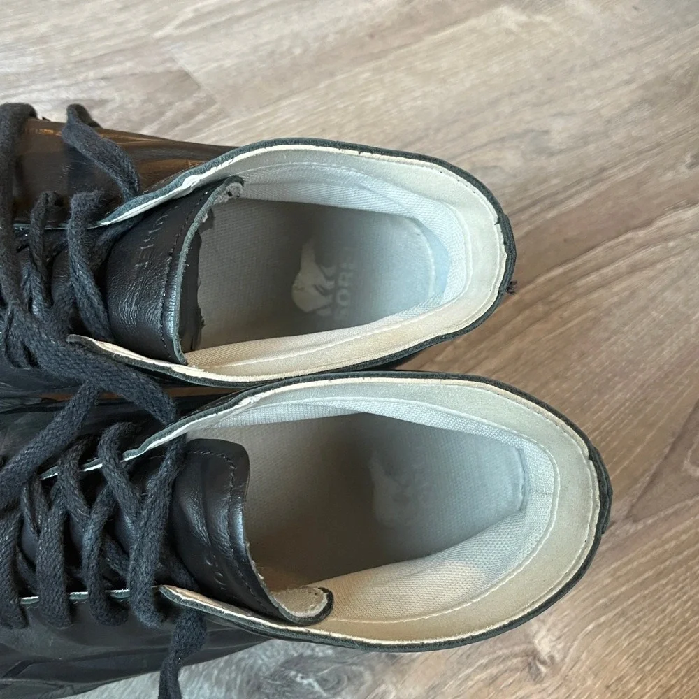Sorel Grit Waterproof Chukka Sneakers Black Leather Mens 11 UK 10 EU‎ 44